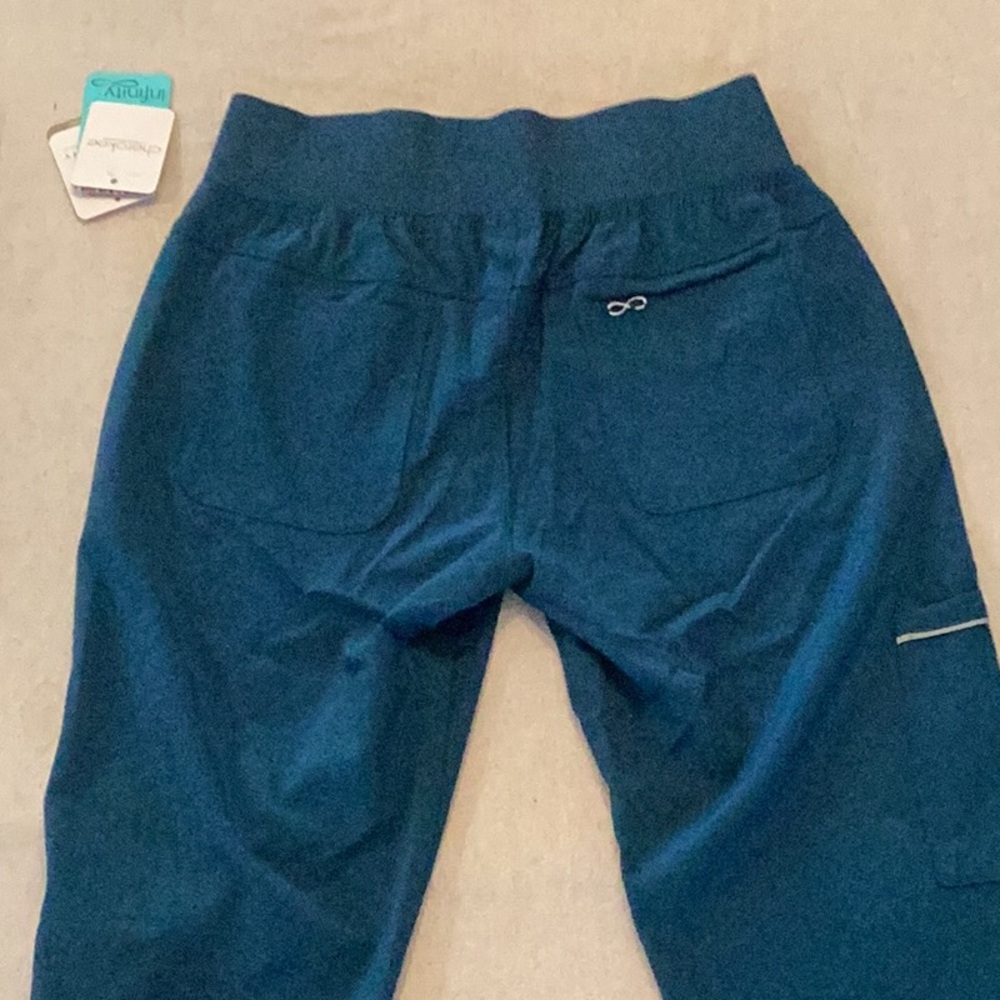Infinity by Cherokee Women’s Scrubs Caribbean Blue - Picture 3 of 10